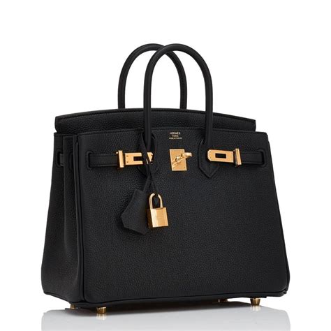 hermes birkin black gold hardware 25cm|Hermes Birkin togo gold.